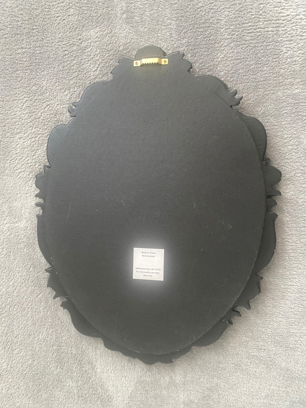 Vintage Ornate Black & Pink Velvet Wall Plaque Decor Bulletin/Picture Board - Picture 6 of 7